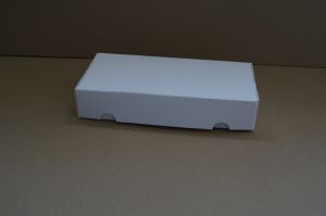 Pudełko fasonowe kartonowe 215x105x40mm białe 10 szt