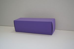 Pudełko fasonowe kartonowe 240x75x75mm fioletowe 5 szt