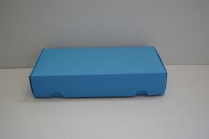 Pudełko fasonowe kartonowe 215x105x40mm niebieskie 5 szt
