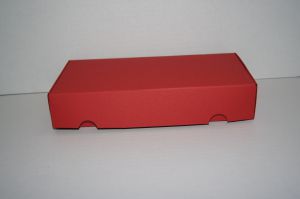 Pudełko fasonowe kartonowe 215x105x40mm czerwone 5 szt