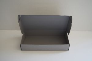 Pudełko fasonowe kartonowe 215x105x40mm szare 4 szt