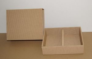 Decorative eco box with dust jacket with insert 165x130x40mm