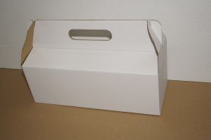 Pudełko z rączką 290x120x100mm eko białe
