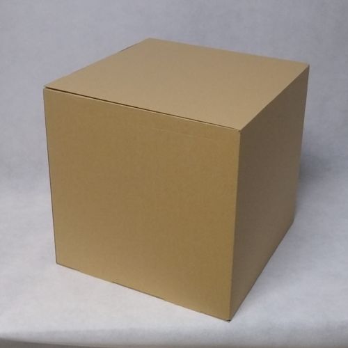 Cube box, brown cardboard E, no print, 164 pcs